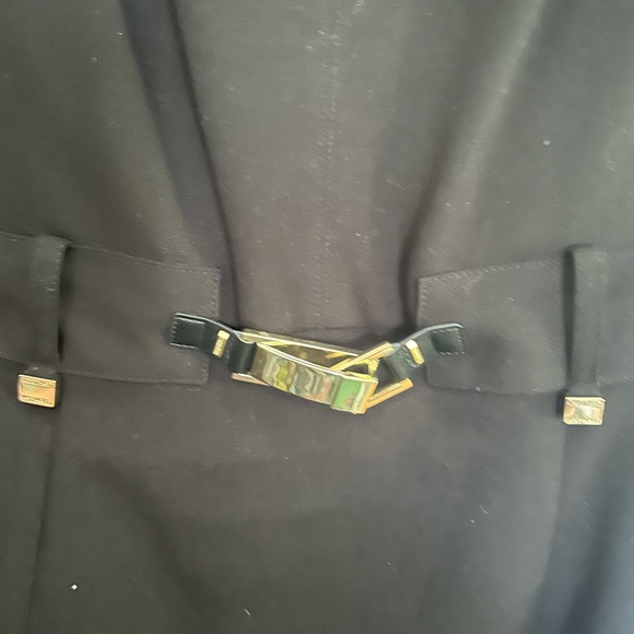 Calvin Klein Women's Black Shift Dress with Gold-Tone Hardware | NWT | Size 8 - Picture 6 of 14